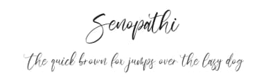 Senopathi by Hatf Type — Script Handwritten Font — thumbnail 1