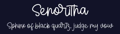 Senoritha by Fillo Graphic — Script Handwritten Font — thumbnail 2