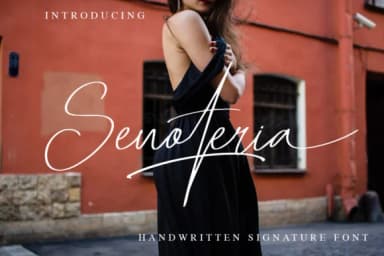 Senoteria Font by dwikrisdiantoro9 — Script Handwritten Font — thumbnail 1
