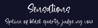 Sensations by Al Ghul — Script Handwritten Font — thumbnail 2