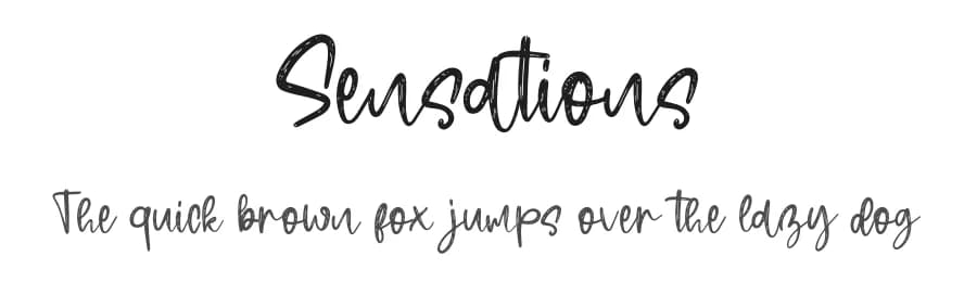 Sensations by Al Ghul — Script Handwritten Font — preview 1