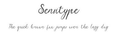 Sensitype by Ef Studio — Script Handwritten Font — thumbnail 1