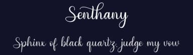 Senthany by MJB Letters — Script Handwritten Font — thumbnail 2