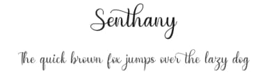 Senthany by MJB Letters — Script Handwritten Font — thumbnail 1