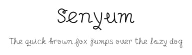 Senyum by Adien Gunarta — Script Handwritten Font — thumbnail 1