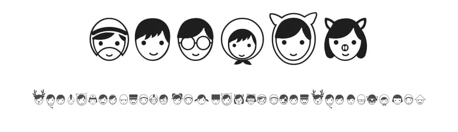 Senyum by Didik Pratikno — Dingbats Font