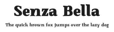 Senza Bella by Ryan Williamson — Serif Font — thumbnail 1