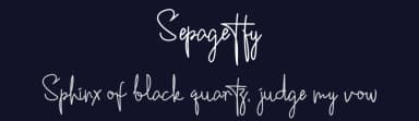 Sepagetty by Menk Type — Script Handwritten Font — thumbnail 2