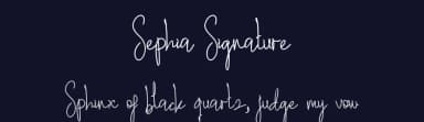 Sephia Signature by Andrean Prabowo — Script Handwritten Font — thumbnail 2