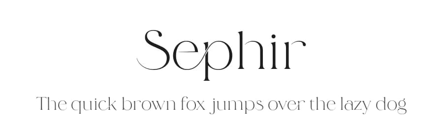 Sephir by BrandSemut — Serif Font