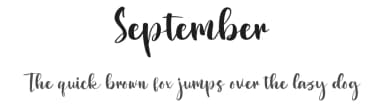 September by FreshtypeINK — Script Handwritten Font — thumbnail 1