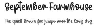 September Farmhouse by Letter Art Studio — Script Handwritten Font — thumbnail 1