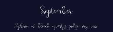 September by AminMario — Script Handwritten Font — thumbnail 2