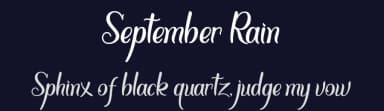 September Rain by Nabil Fahmi — Script Handwritten Font — thumbnail 2