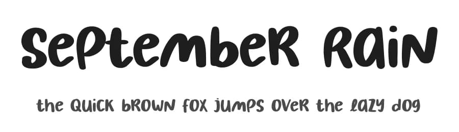 September Rain by Phantom Studio — Script Handwritten Font