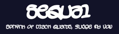 Sequal by Måns Grebäck — Script Handwritten Font — thumbnail 2
