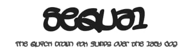 Sequal by Måns Grebäck — Script Handwritten Font — thumbnail 1