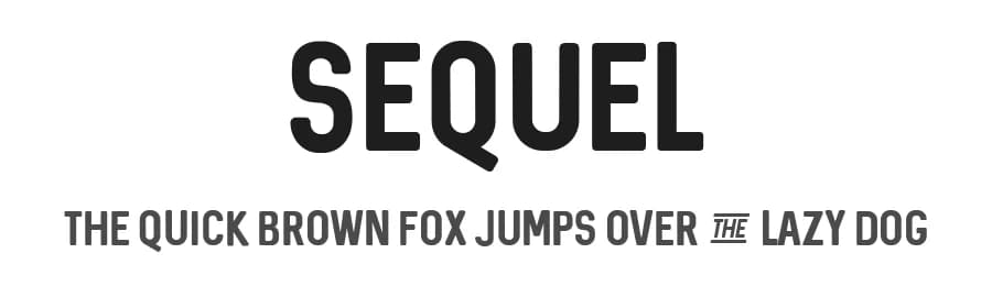 Sequel by Shaped Fonts — Sans Serif Font