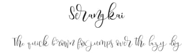 Serangkai by Thirtypath — Script Handwritten Font — thumbnail 1