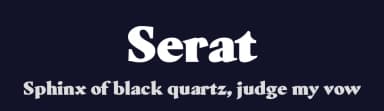 Serat by Wahyu & Sani Co. — Serif Font — thumbnail 2