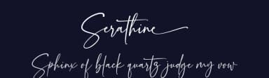 Serathine by MJB Letters — Script Handwritten Font — thumbnail 2