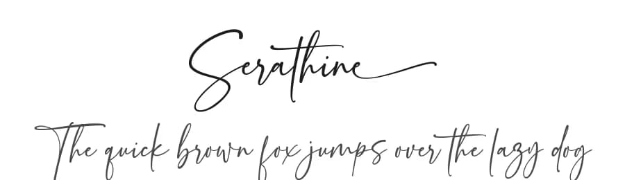 Serathine by MJB Letters — Script Handwritten Font