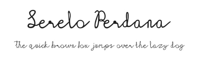 Serelo Perdana by Oreon Studio — Script Handwritten Font