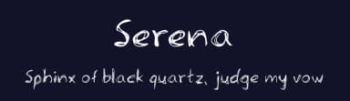 Serena by Meir Sadan — Script Handwritten Font — thumbnail 2