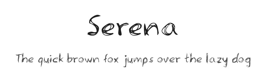 Serena by Meir Sadan — Script Handwritten Font