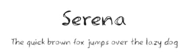 Serena by Meir Sadan — Script Handwritten Font — thumbnail 1