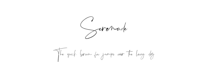 Serenade by Chocotype — Script Handwritten Font