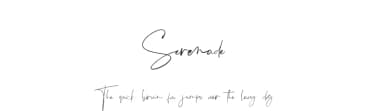 Serenade by Chocotype — Script Handwritten Font — thumbnail 1