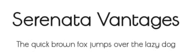Serenata Vantages by Fikryal studio — Sans Serif Font — thumbnail 1