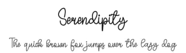 Serendipity by Supersemar Letter — Script Handwritten Font — thumbnail 1