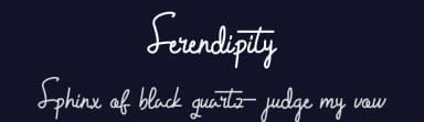 Serendipity by Jujun Gag — Script Handwritten Font — thumbnail 2