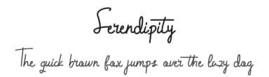 Serendipity by Jujun Gag — Script Handwritten Font — thumbnail 1