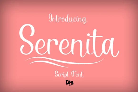 Serenita Font by Patricia (DMStd) — Script Handwritten Font