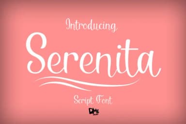 Serenita Font by Patricia (DMStd) — Script Handwritten Font — thumbnail 1