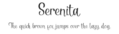 Serenita by DM Letter Studio - Dimas Prasetyo — Script Handwritten Font — thumbnail 1