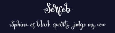 Serfeb by Vunira Design — Script Handwritten Font — thumbnail 2