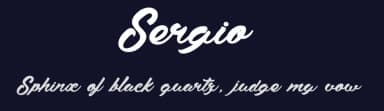Sergio by dcoxy - Greg Medina — Script Handwritten Font — thumbnail 2
