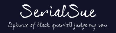SerialSue by JOEBOB graphics — Script Handwritten Font — thumbnail 2