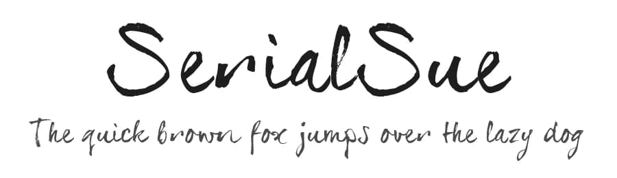 SerialSue by JOEBOB graphics — Script Handwritten Font