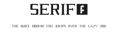 Serif? by FeynmanLogomaker — Serif Font — thumbnail 1