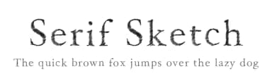 Serif Sketch by Cititype — Sans Serif Font — thumbnail 1