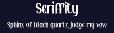Seriffity by Saiful Bahri — Serif Font — thumbnail 2