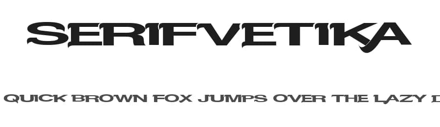 Serifvetika by Xerographer Fonts — Sans Serif Font