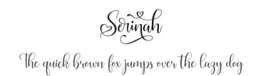 Serinah by Hamzah Muhamad Ihsan — Script Handwritten Font — thumbnail 1