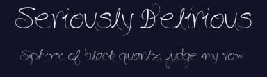 Seriously Delirious by Jessica Darnell - Darn Design — Script Handwritten Font — thumbnail 2