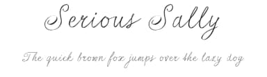 Serious Sally by JOEBOB graphics — Script Handwritten Font — thumbnail 1